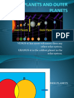 INNER AND OUTER PLANETS CHARACTERISTICS