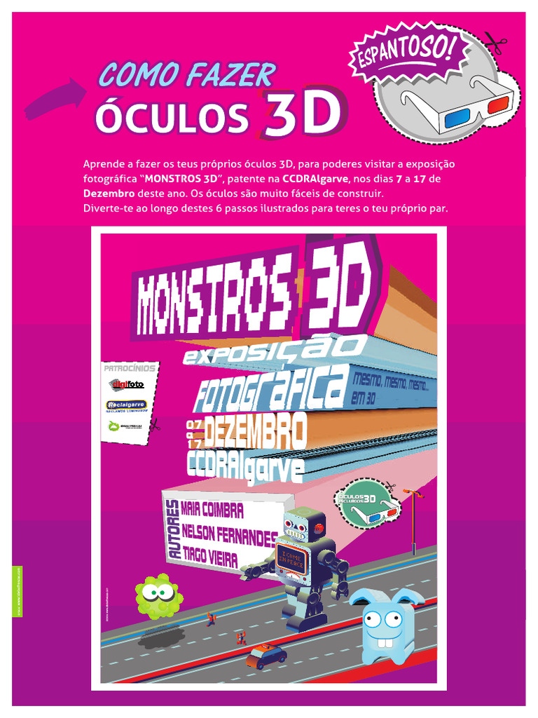 Fazer oculos 3d pdf
