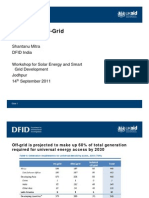 S10 Shantanu Mitra (DFID) - Financing Off-Grid Applications