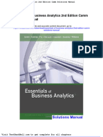 Essentials of Business Analytics 2nd Edition Camm Solutions Manual Full Download