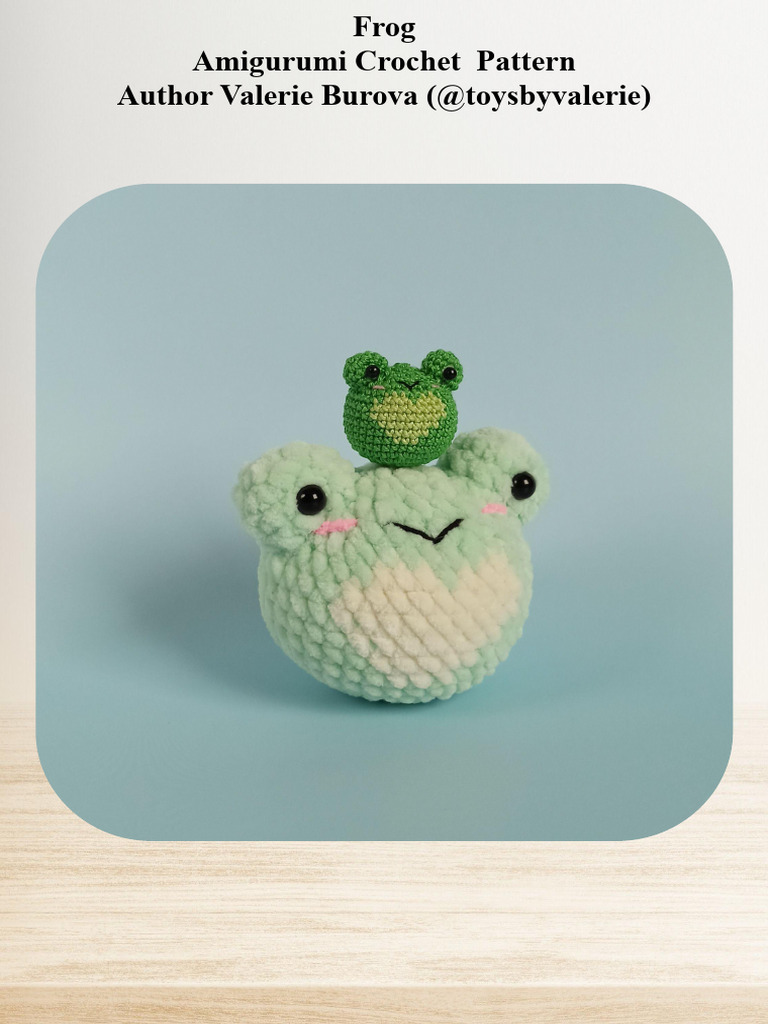 Free Frog Amigurumi Crochet Pattern | PDF