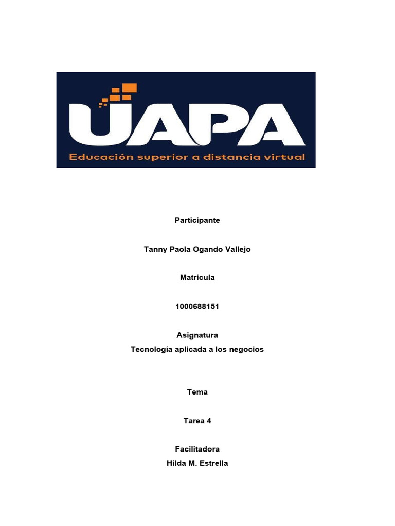 Tarea IV de Tecnologia de La Informacion | PDF
