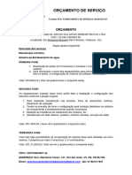 Orçamento Sistema de Bombeamento de Agua Centro Empresarial Moxuara