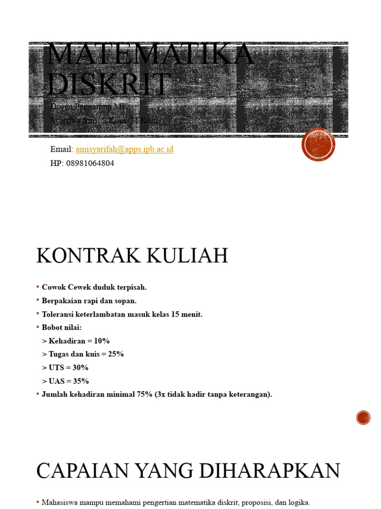 Logika dalam Matematika Diskrit | PDF