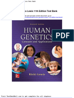 Human Genetics Lewis 11th Edition Test Bank