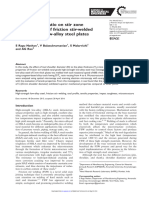 Effect of D/T Ratio On Stir Zone Characteristics of Friction Stir-Welded High-Strength Low-Alloy Steel Plates