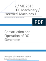 Part 2 - Construction and Operation of A DC Generator