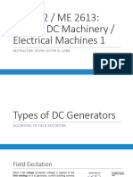 Part 4A - Types of DC Generator Accdg To Excitation