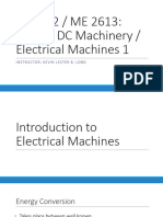 Part 1 - Introduction To DC Machines