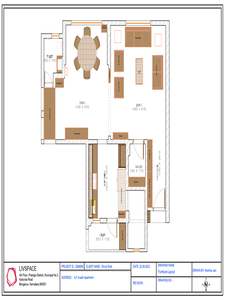 Furniture Layout | PDF | Design | Manufactured Goods