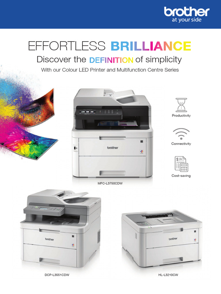 Brother Colour LED Printers Overview | PDF | Image Scanner | Printer ...