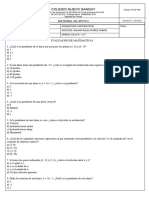 Evaluacion Ciclo 6 Matematicas