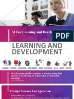 AI For Learning and Development