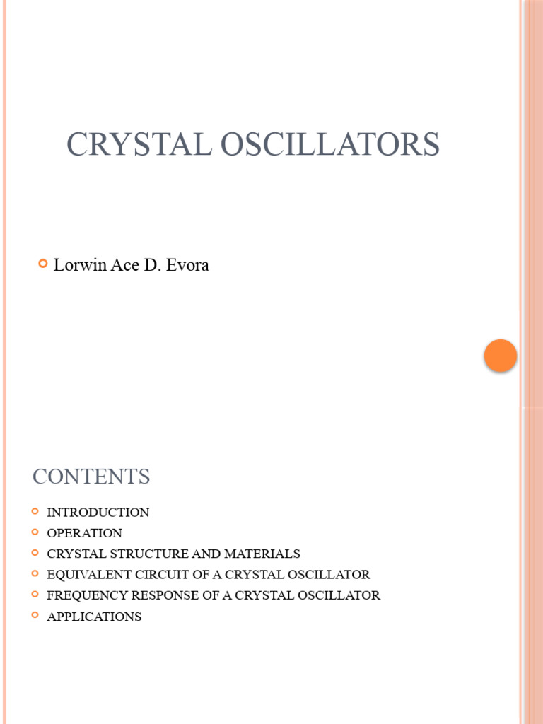 Crystal Oscillator PDF
