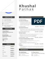 Khushal Pathak Resume Key Points Cover Letter