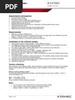 Z-N720 SW1218 Update Preparation and Installation Guide Web Revb