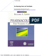 Pharmacology for Nursing Care 6e Test Bank