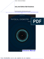 Physical Chemistry 2nd Edition Ball Solutions Manual