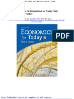 Solution Manual For Economics For Today 10th Edition Irvin B Tucker Full Download