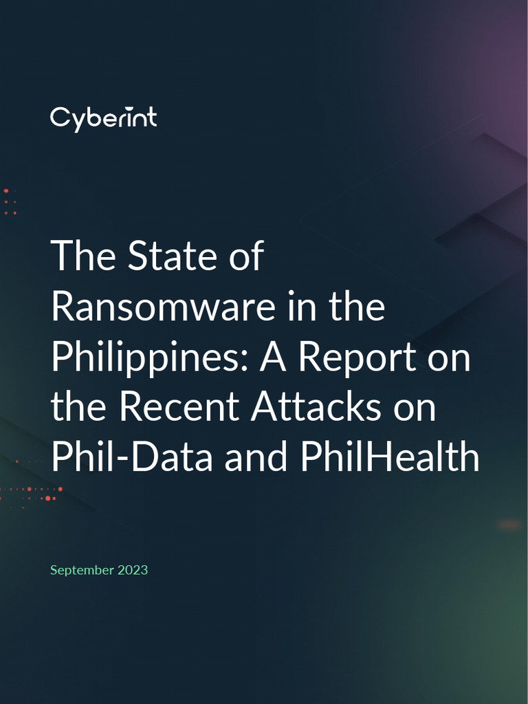 Industry Expert Report - The State of Ransomware in The Philippines A ...