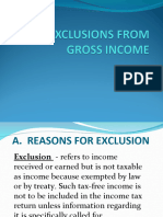 Exclusion From Gross Income & FBT