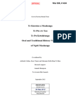 Te Kurutao A Maahanga Te Pū o Te Tao Te Pū Kotahitanga Oral and Traditional History Volume of Ngāti Maahanga