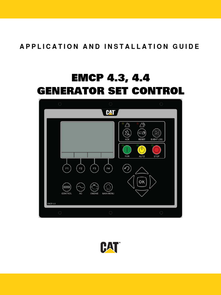 EMCP 4.3 and 4.4 Generator Set Control Guide (LEBE0007) | PDF