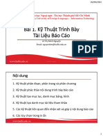 Bai 1. Ky Thuat Trinh Bay Bao Cao