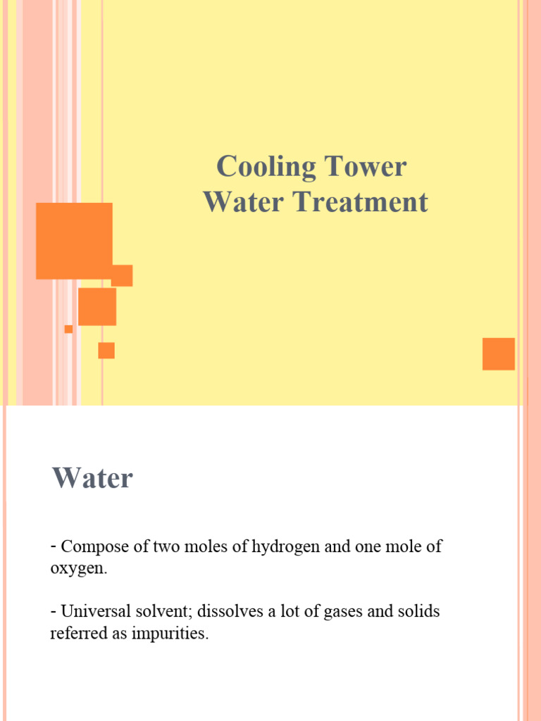 Presentation Cooling Water Treatment Chemicals PDF