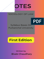 Sociology of Law Notes Based On Purbanchal University Syllabus