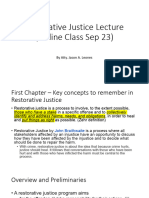 Restorative Justice Lecture Sep 23