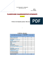 Planificare Integrata Clasa 1 20232024