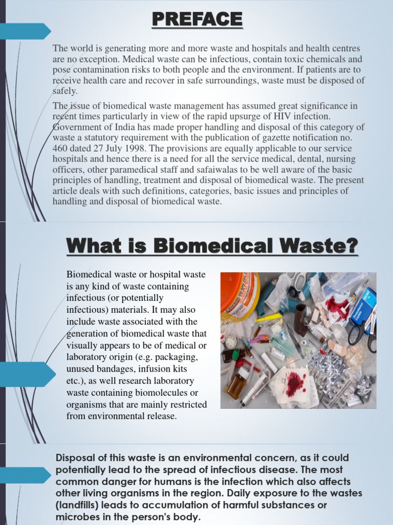 What Is Biomedical Waste PDF