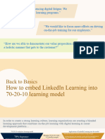 Blended Learning + 70-20-10 Model With LinkedIn Learning