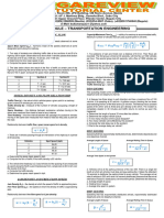 Review Module - Transportation Engineering