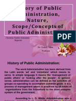 History of Public Admin Final Report