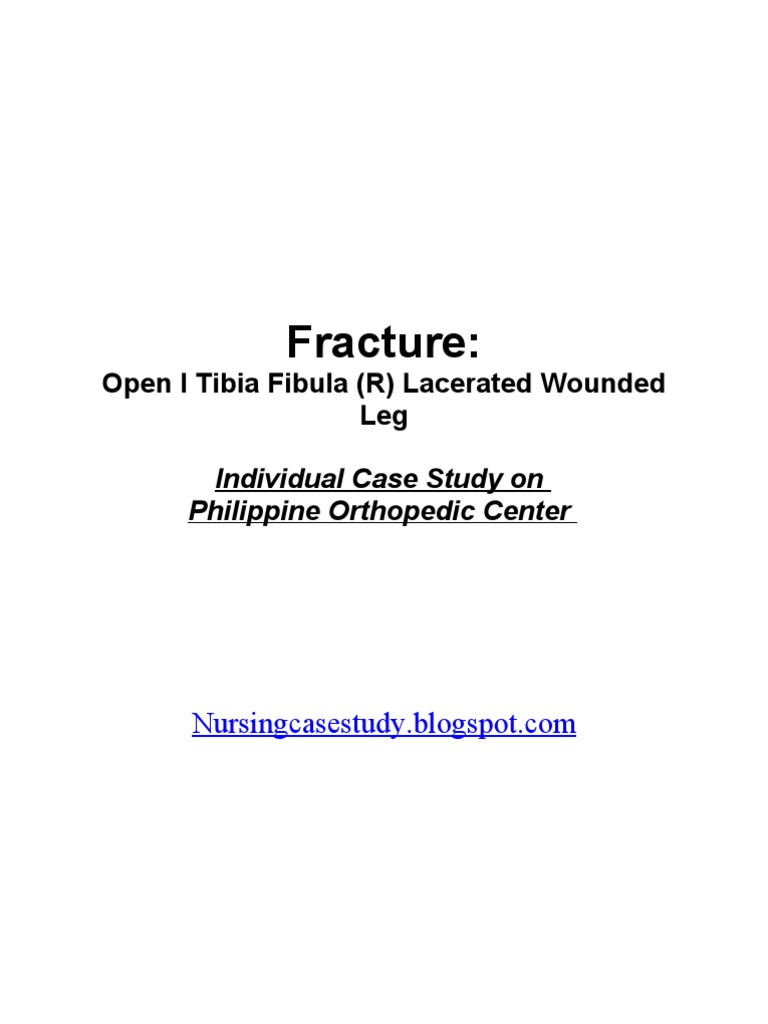 Case Study Orthopedic PDF Bone Major Trauma