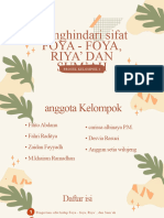 Menghindari Sifat Hidup Berfoya-Foya, Riya', Dan Sum'ah