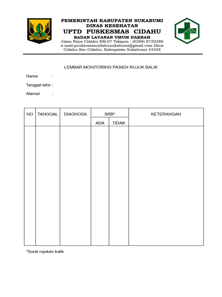 Monitoring Pasien Rujuk Balik Puskesmas | PDF