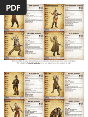 BlackwaterGulch Outlaw Cards