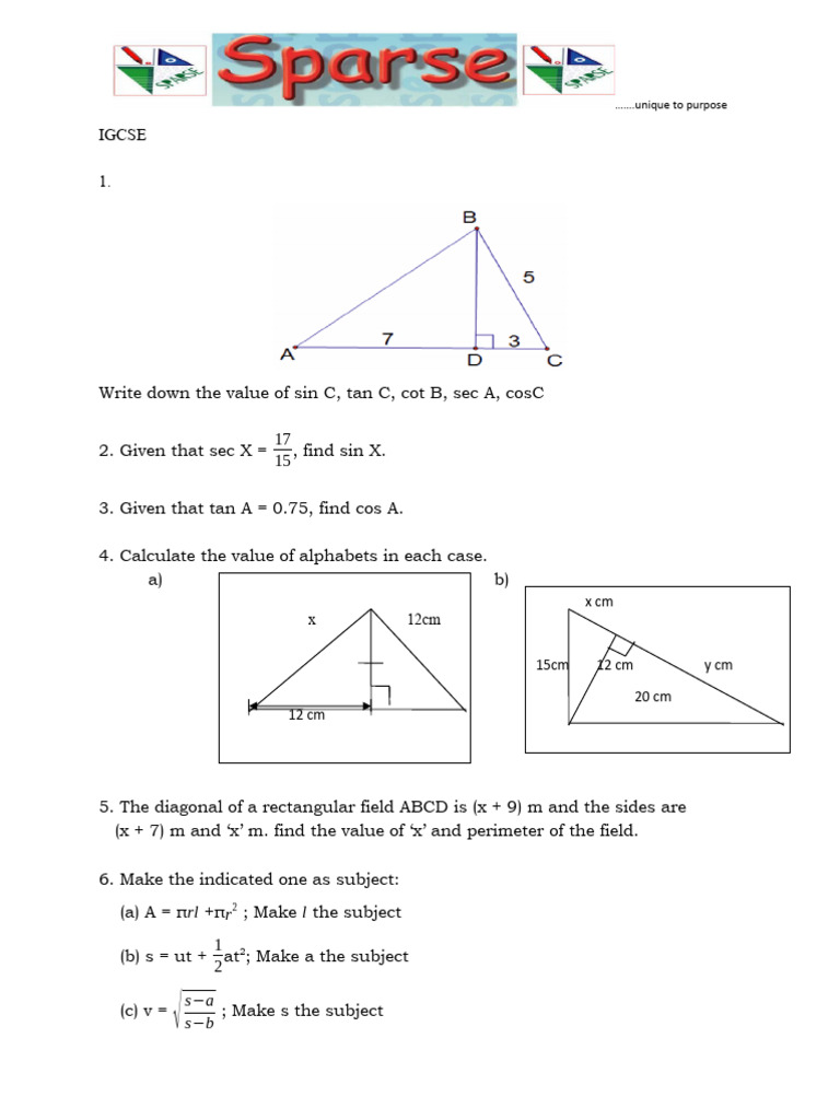 MB Exam Trigonometry ++ book PDF