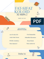 KIMIA Sifat-Sifat Koloid 11 MIPA 2 Kelompok 2