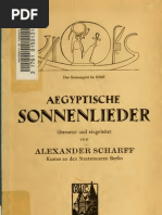 Alexander Scharff Agyptische Sonnenlieder 1922