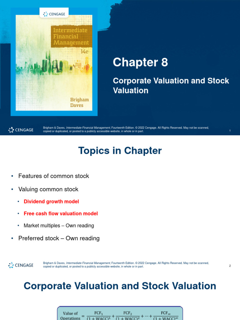 Week+5+ +Share+Valuation+ +lecture+1 | PDF | Stocks | Valuation (Finance)