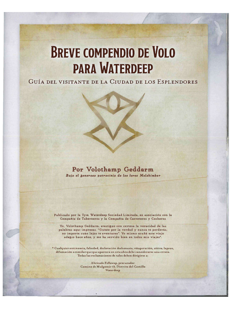 Waterdeep Enchiridion | PDF