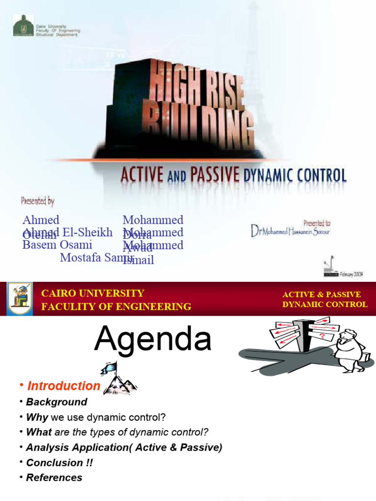 Active and Passive Control PDF Earthquakes Force