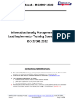 Practical Workbook - IsO27001 Lead Implementor Course