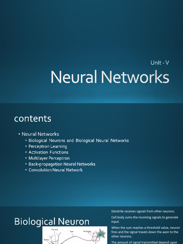 Neural Networks | PDF