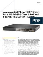 Aruba 6300M 24-Port HPE Smart Rate 12.55GbE Class 6 PoE and 4-Port SFP56 Switch-PSN1012183934USEN