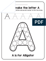 A Z Animals Dot Marker Worksheets 52 Pages